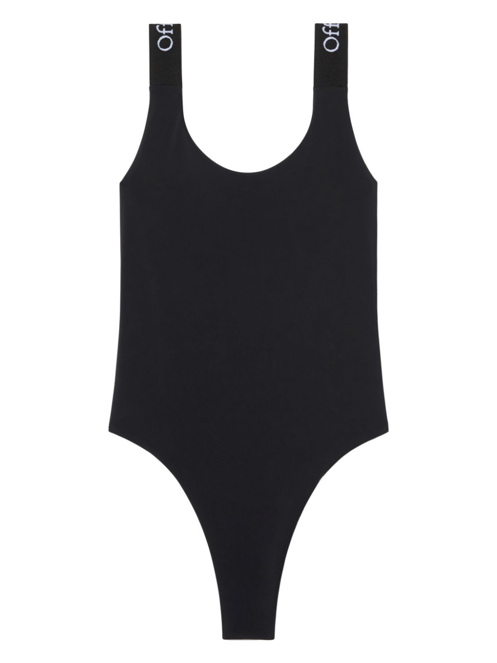 Logo-band swimsuit - Black