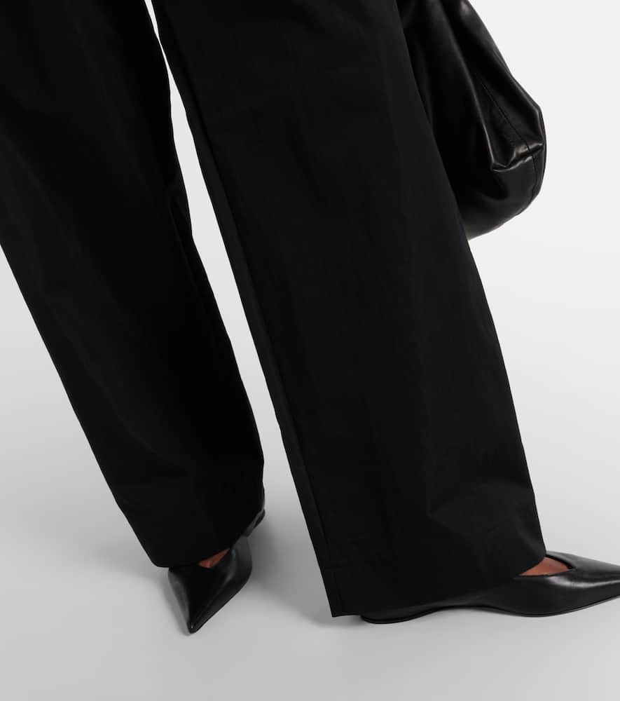 Wardrobe. NYC Cotton-blend drill wide-leg pants