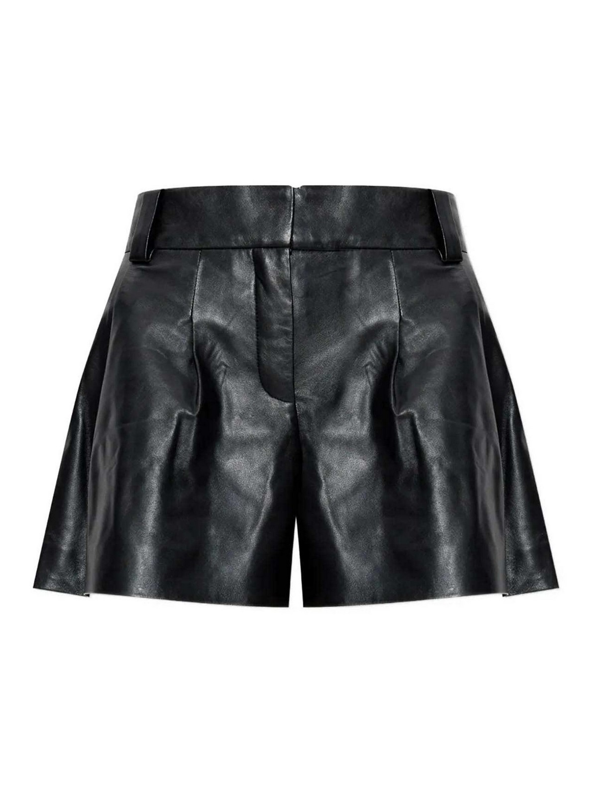 Leather shorts