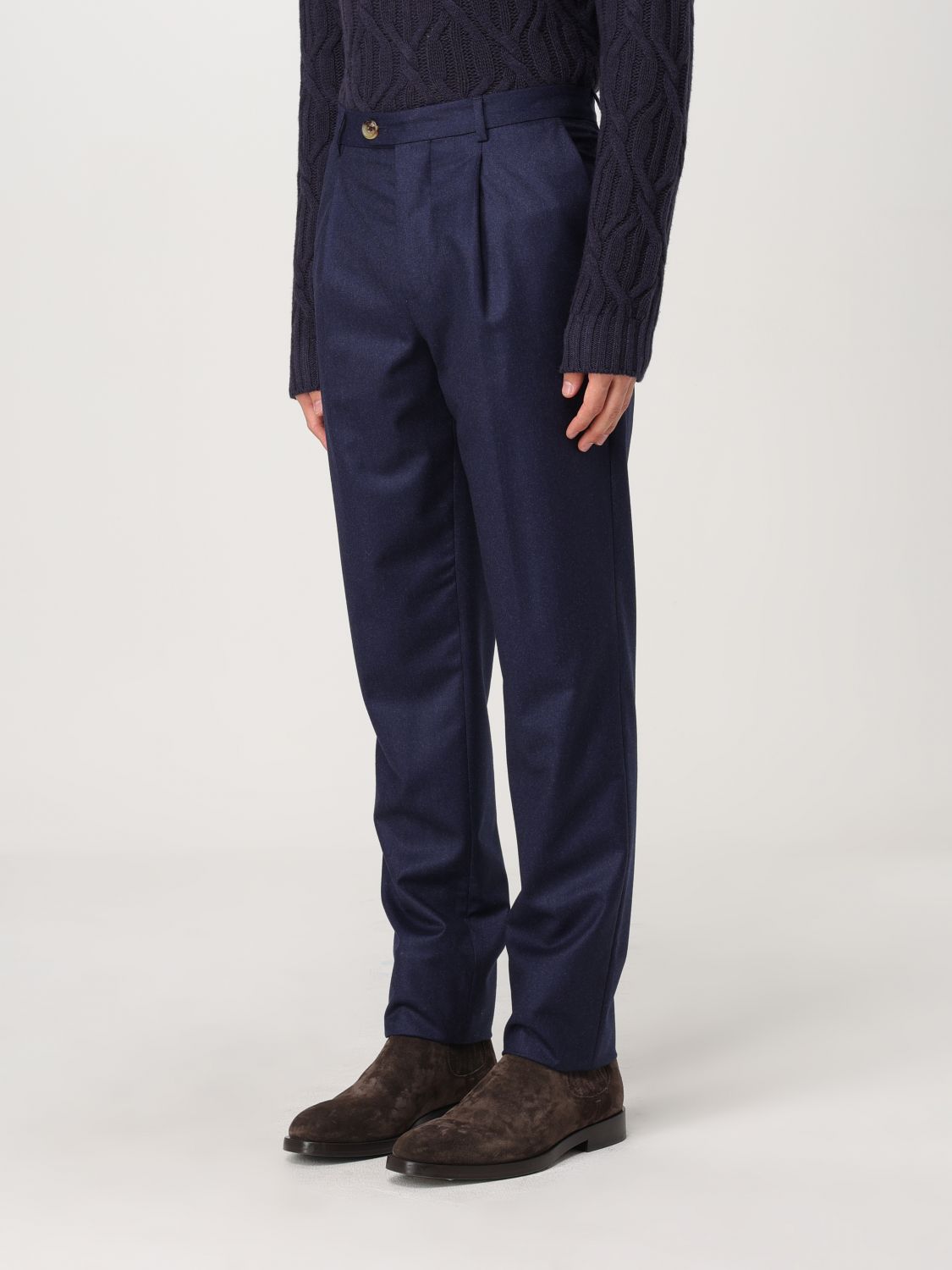 Slim-cut chino trousers - Blue