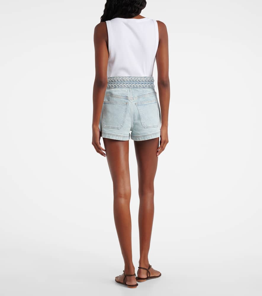 Elijah high-rise denim shorts