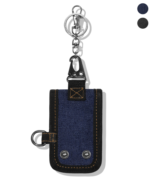Denim Star Rivet Multi Pouch Keyring_2color