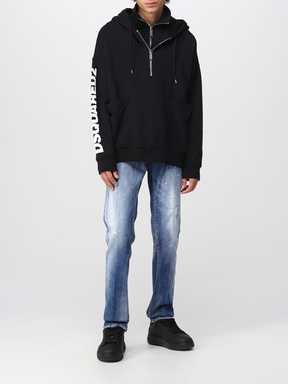 Sweatshirt Men color Black