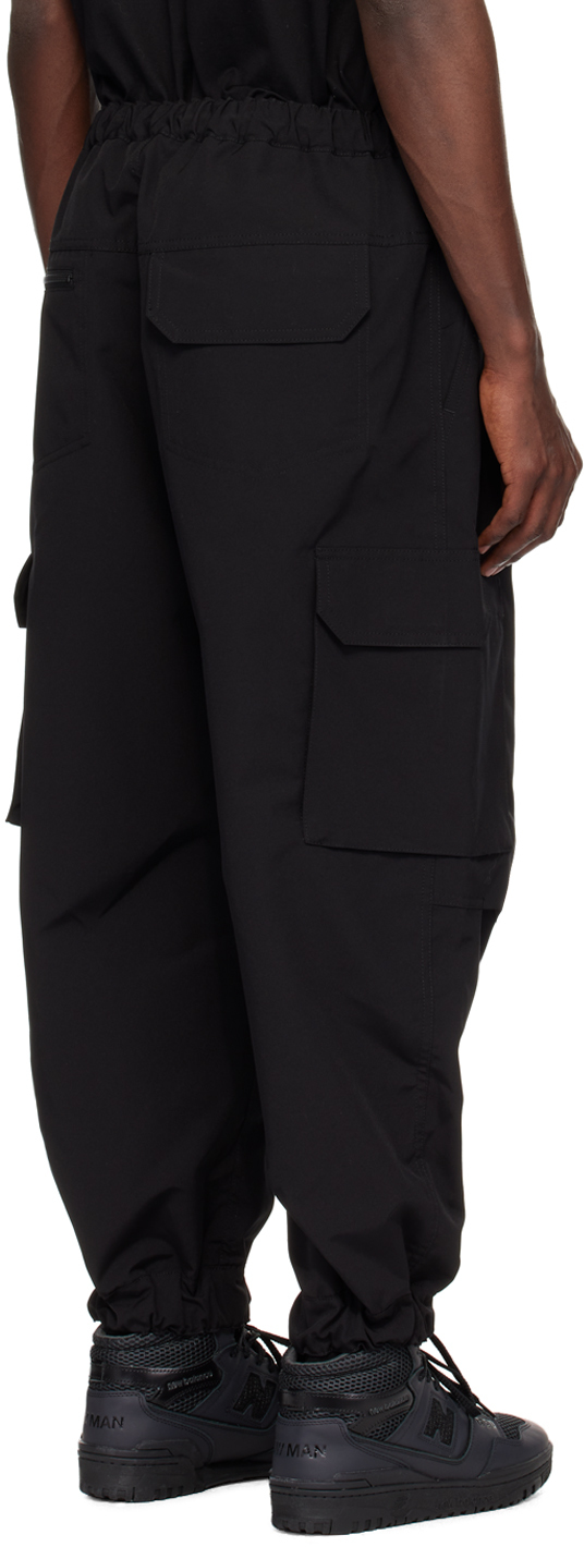 Junya Watanabe Black Elasticized Cargo Pants