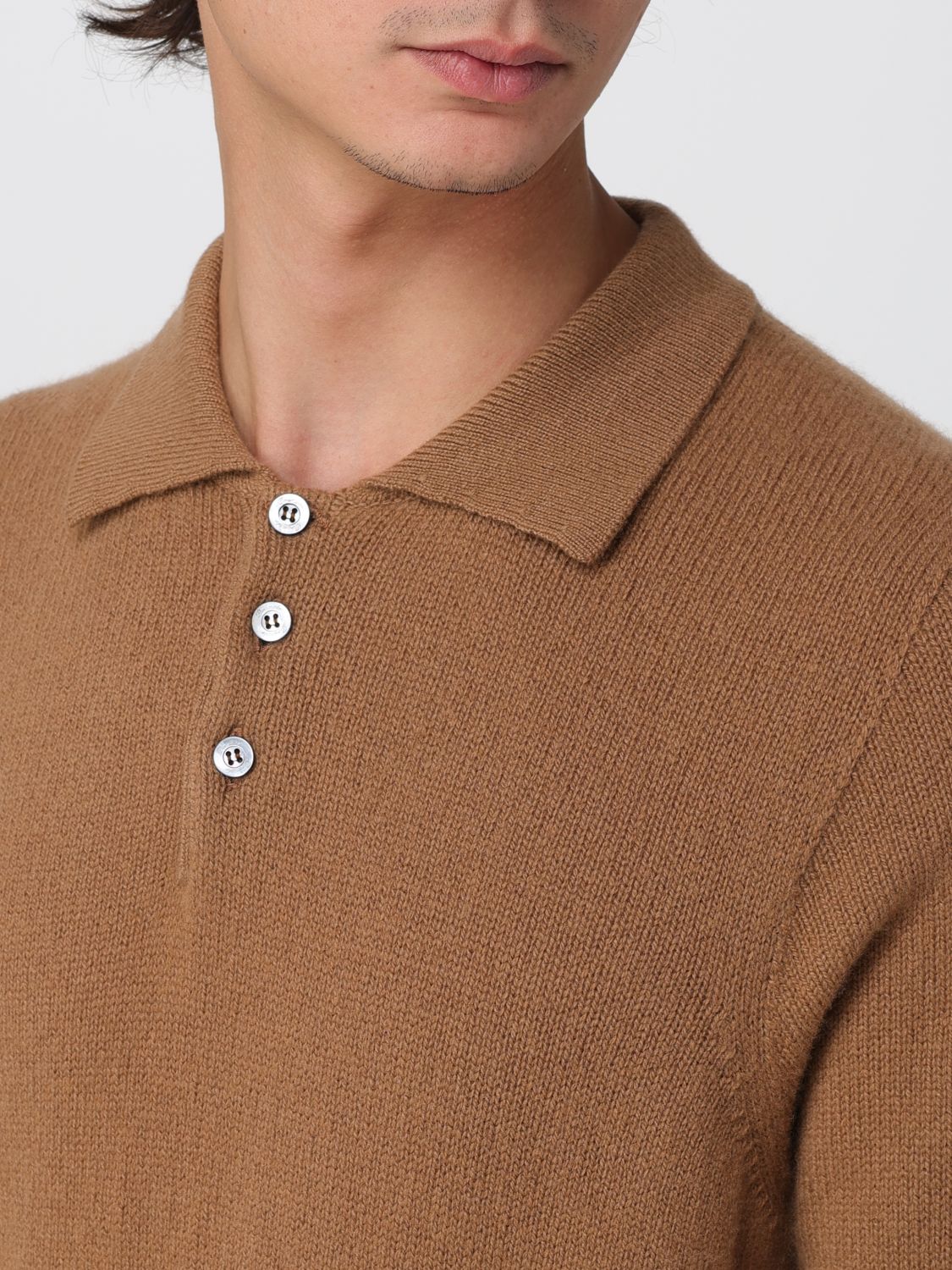 Polo Shirt Men color Brown