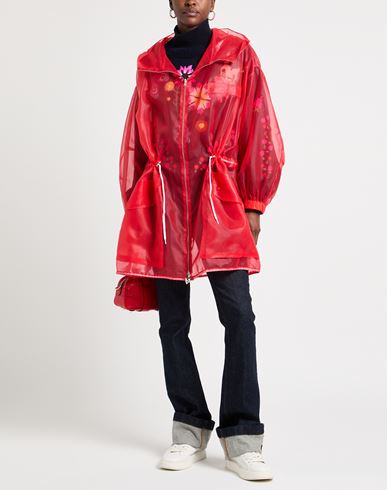 Tod's Woman Overcoat & Trench Coat Tomato red Size 0 Polyester