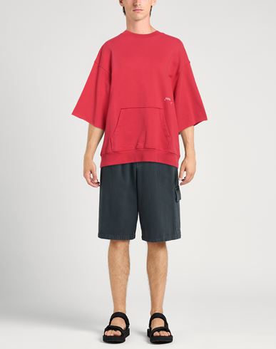 Hinnominate Man Sweatshirt Red Size L Cotton, Elastane