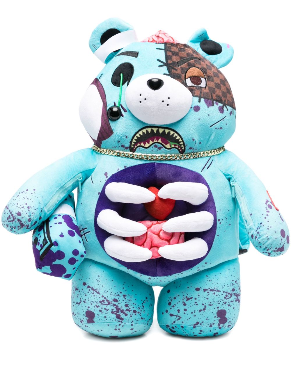 Gory Zombie bear backpack - Blue