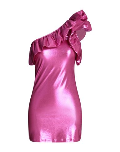 House Of Amen Woman Mini dress Fuchsia Size 6 Polyester, Polyurethane, Elastane