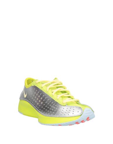 Woman Sneakers Lime green Size 5 Leather, Textile fibers