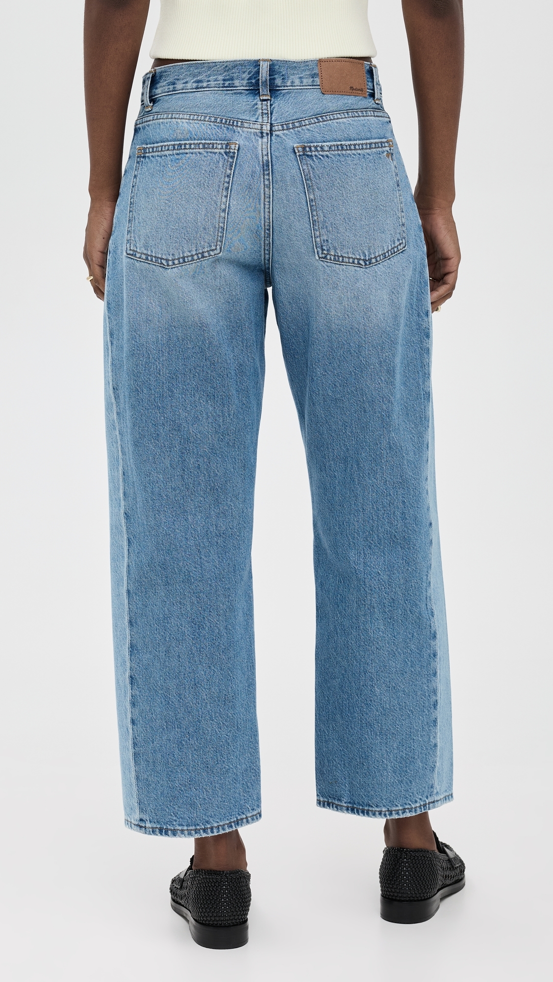 Madewell Pieced Barrel-leg Jeans in Redlands Wash Redlands Wash