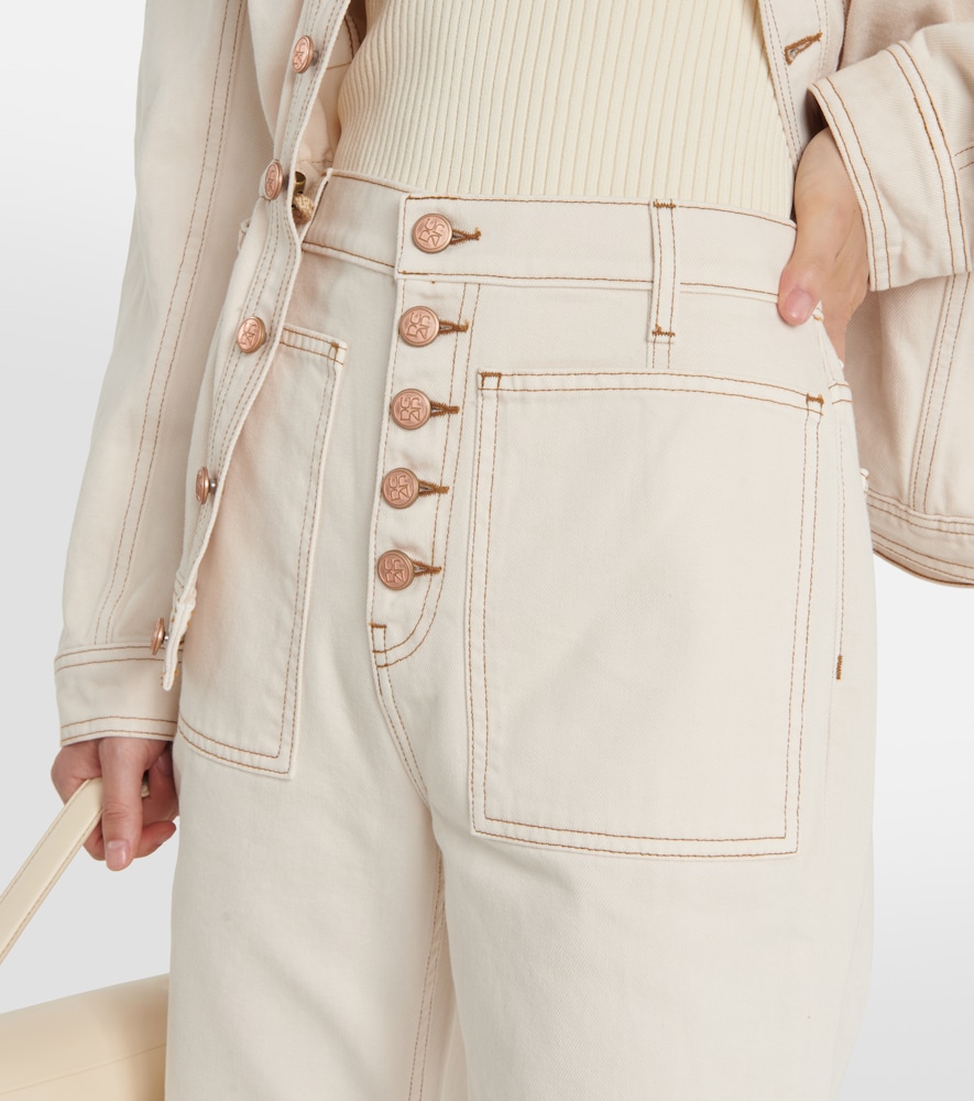 Lou high-rise flared jeans