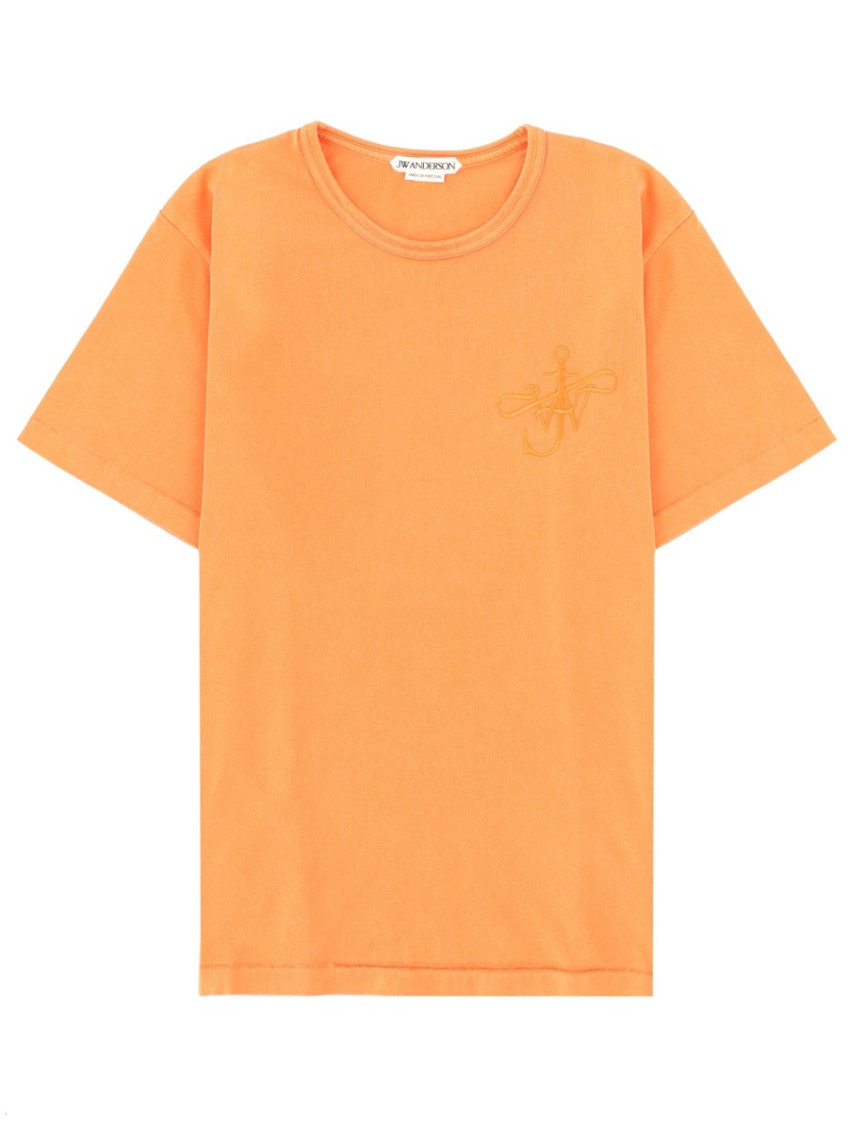 JW Anderson - short sleeve round neck cotton t shirt