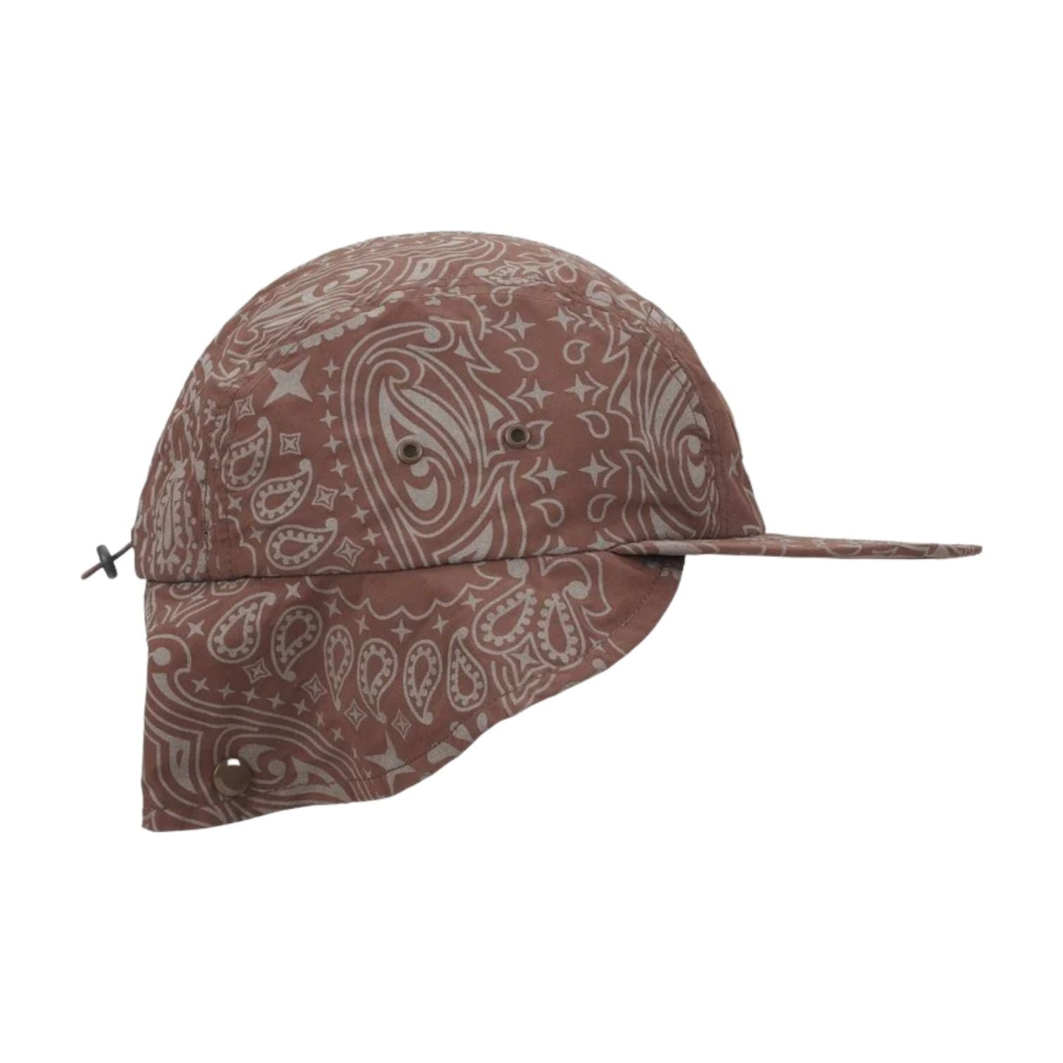 SS26 Reflective Bandana Sunshield Camp Cap 'Brown'