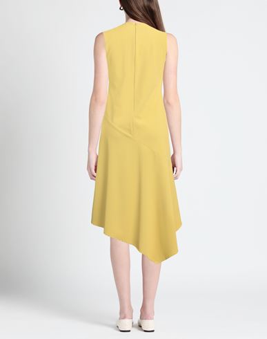 Woman Mini dress Yellow Size 4 Polyester, Elastane