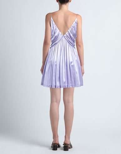 Woman Mini dress Mauve Size 2 Silk, Elastane