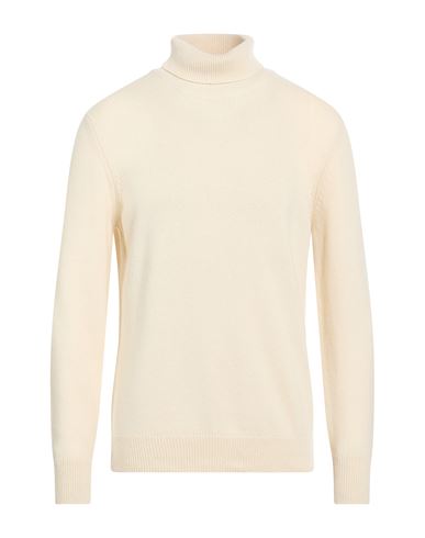 Man Turtleneck Cream Size 38 Cashmere