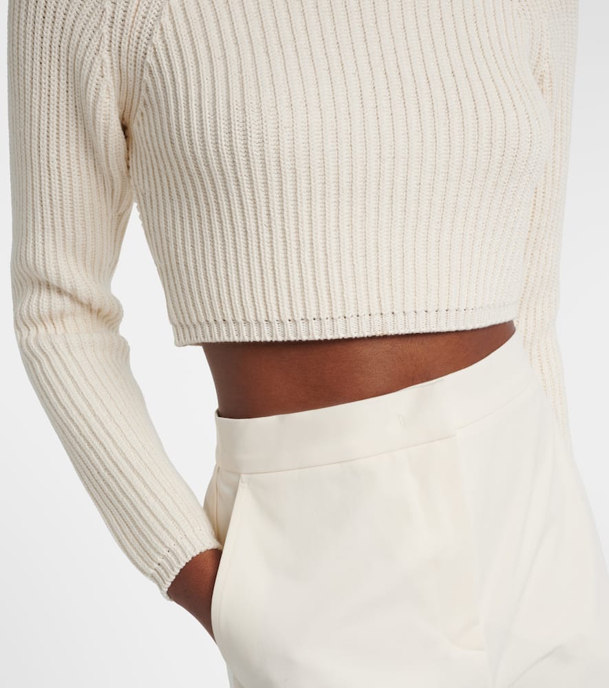 Campo ribbed-knit cropped turtleneck sweater