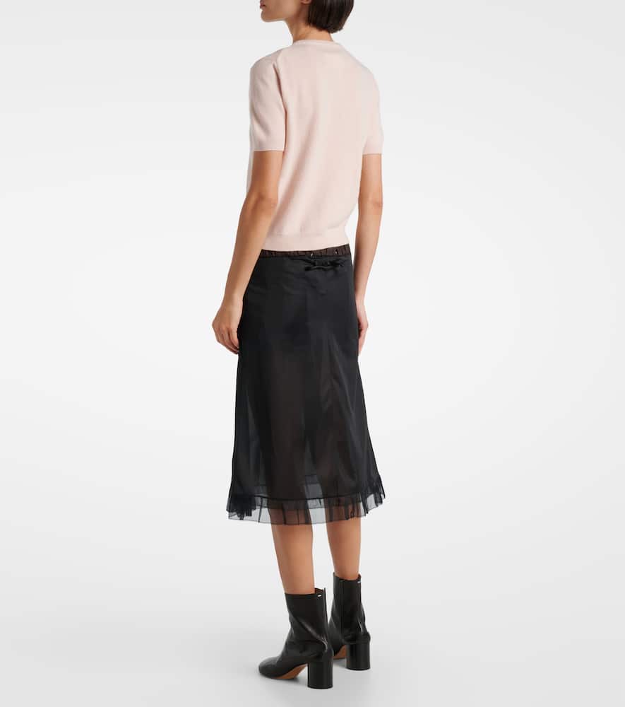Knitted virgin wool T-shirt