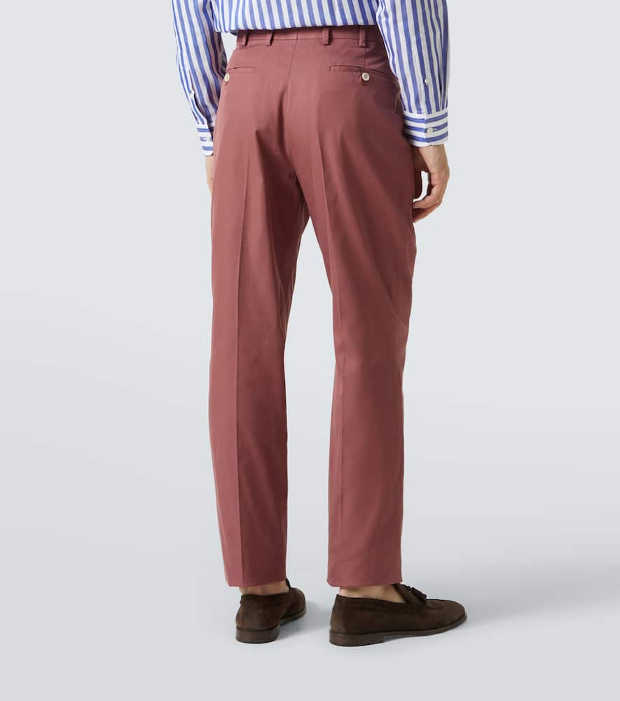Cotton straight pants