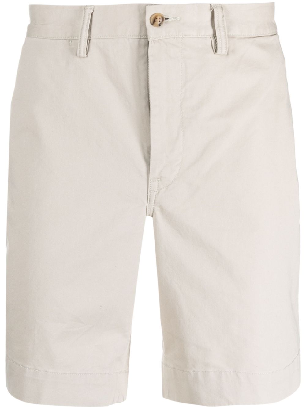 Bedford Polo Pony-embroidered shorts - Neutrals