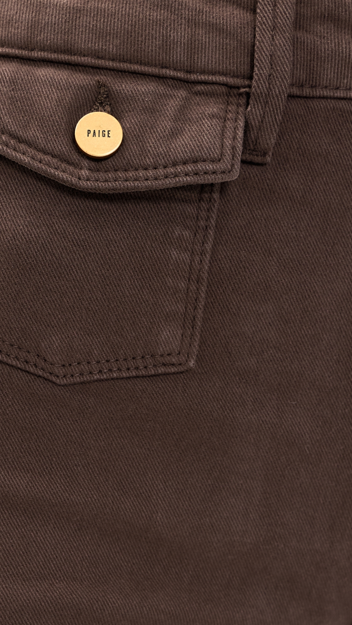 Leenah Mini Patch Pockets Jeans Rich Chocolate