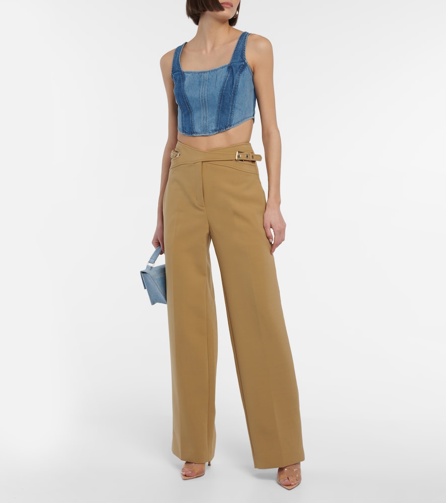 Interlock wide-leg pants