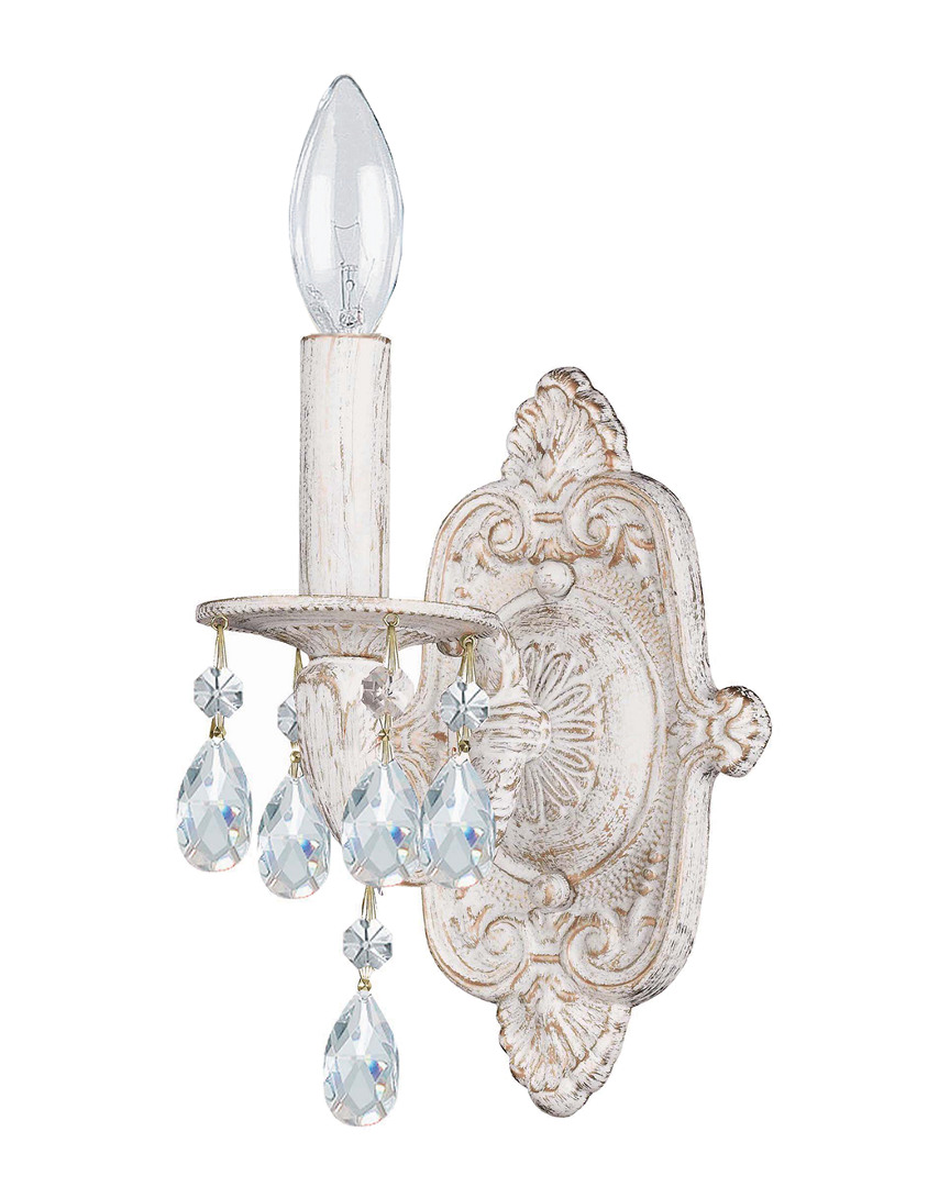 1-Light Paris Market Sconce Swarovski Spectra Crystal