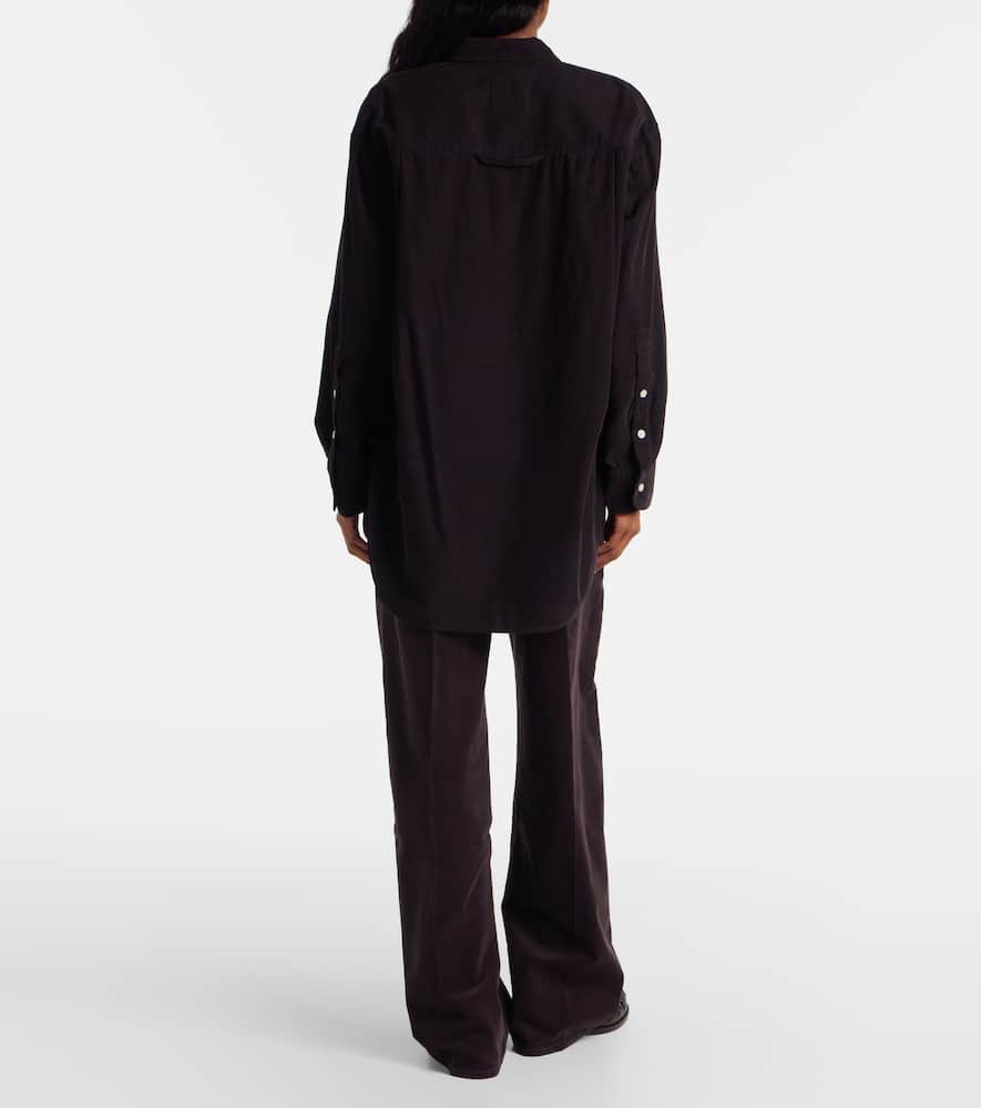 Oversized cotton corduroy shirt