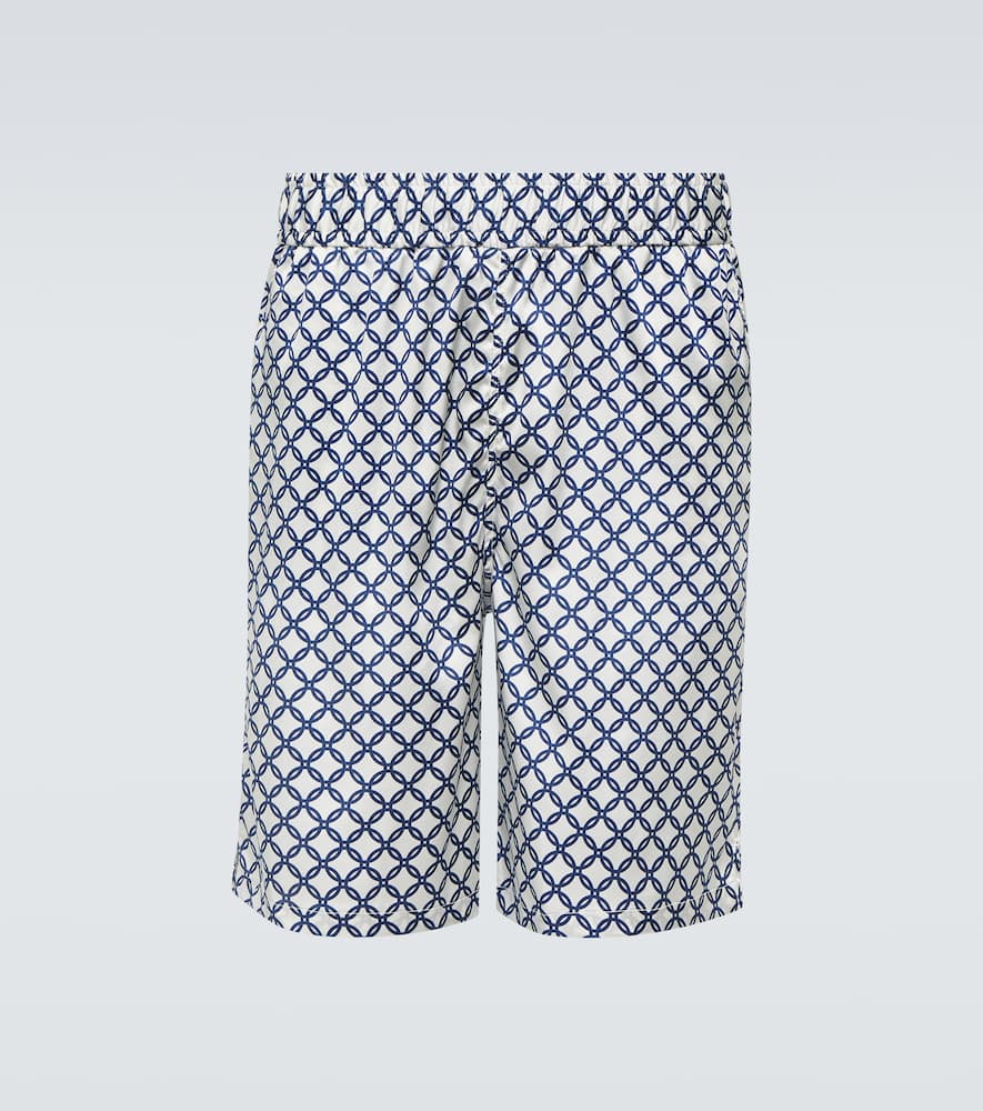 Palma printed silk-blend shorts