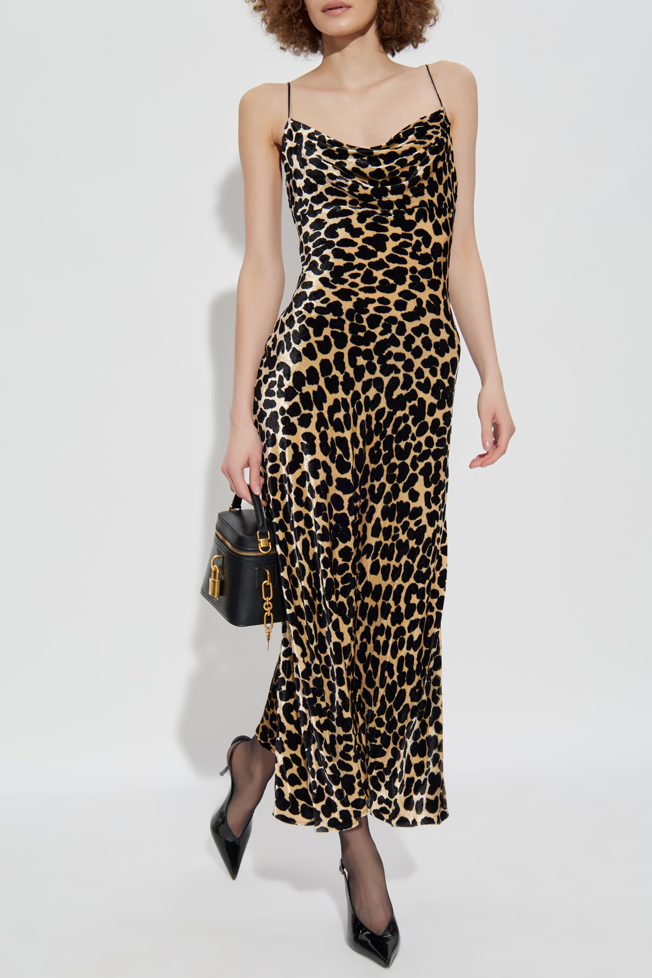Animal Print Dress, Women's, Beige