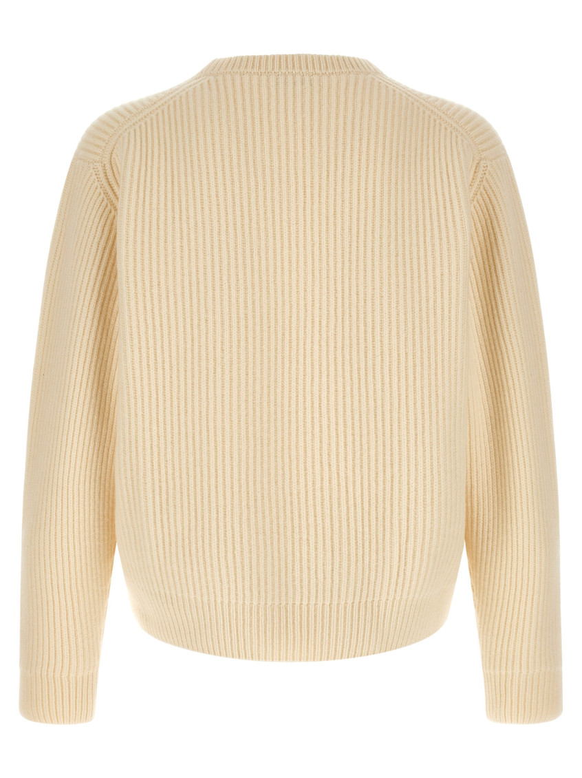Jil Sander - fisherman style rib crew neck sweater