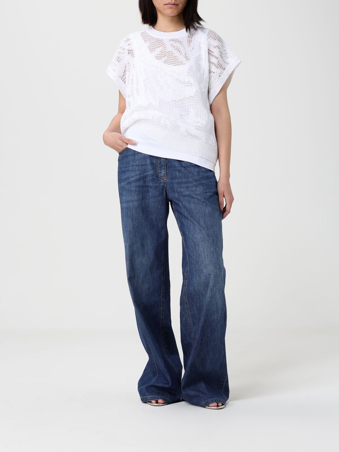 Jeans Woman color Denim