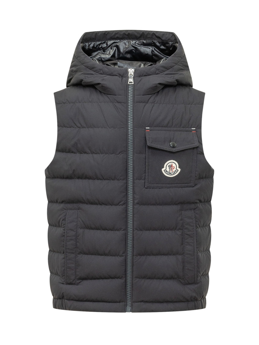 Kids Blue Quilted Jacket