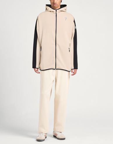 Man Sweatshirt Beige Size 3XL Polyester, Viscose, Elastane