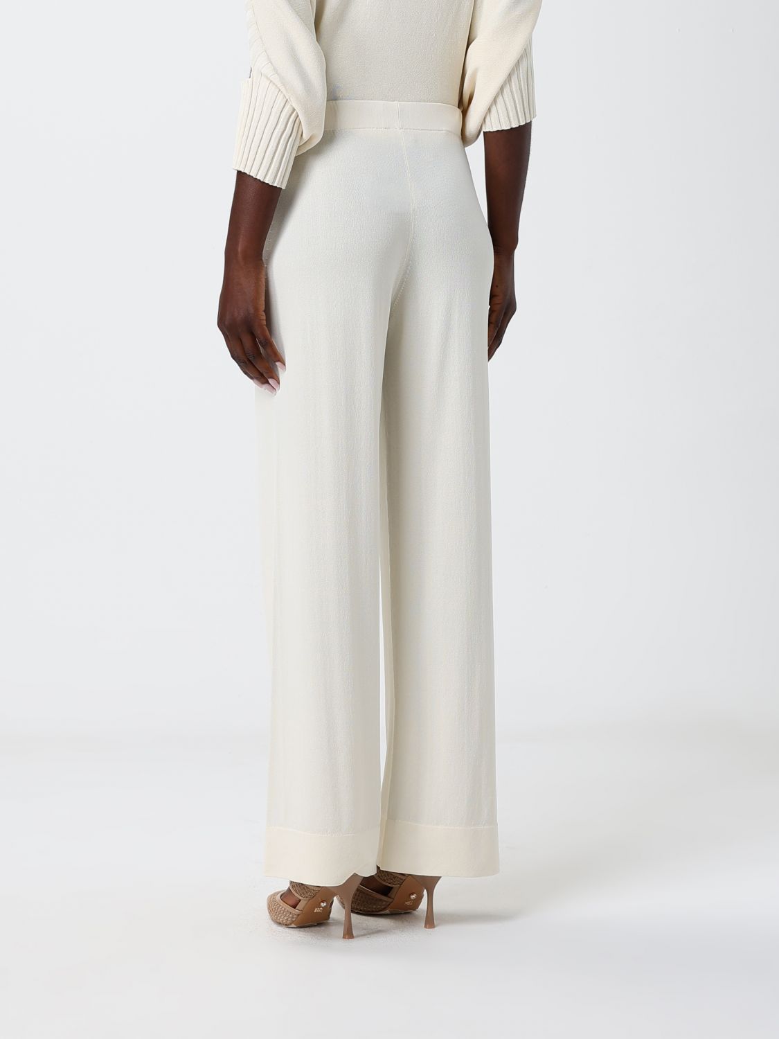Pants Woman color Ivory