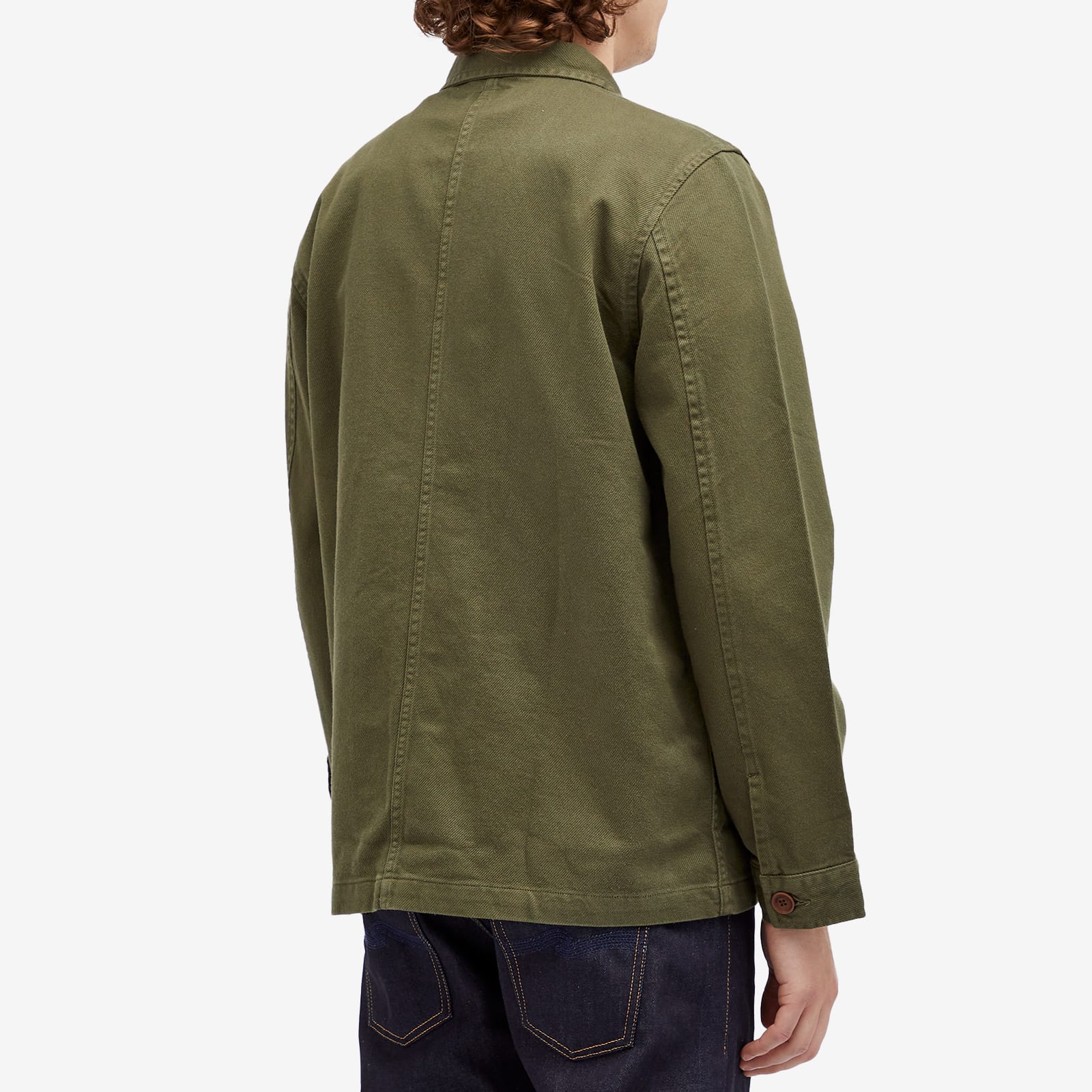 Nudie Jeans Co Men's Nudie Barney Worker Jacket in Olive