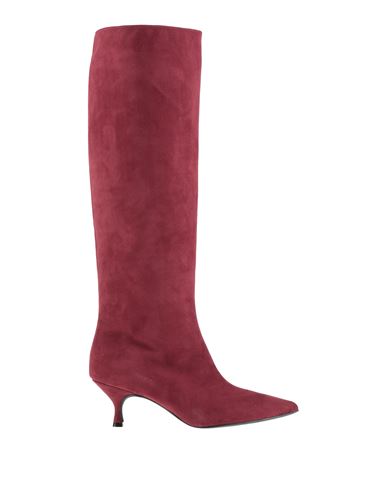 Woman Boot Burgundy Size 8 Textile fibers