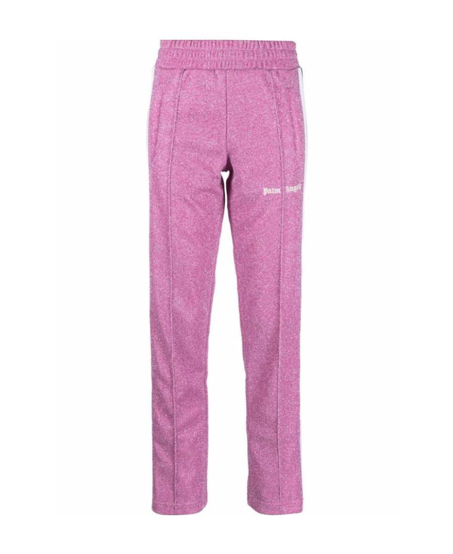 Glitter-effect track trousers