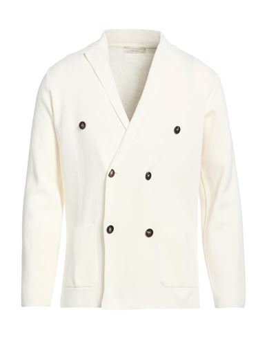 Man Blazer Ivory Size 40 Cotton