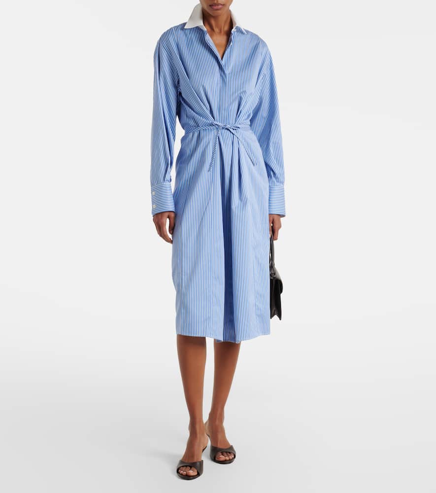 Floyd pinstripe cotton poplin shirt dress