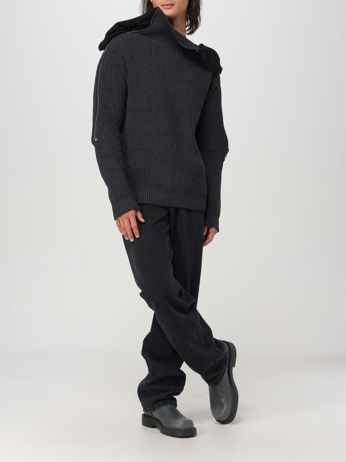 Zip hooded sweater - Grey
