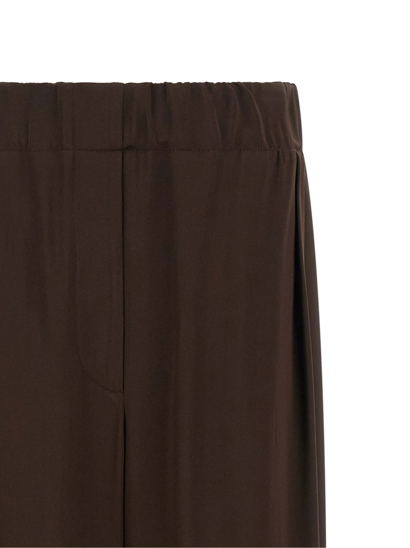 Fluid Viscose Pants Brown
