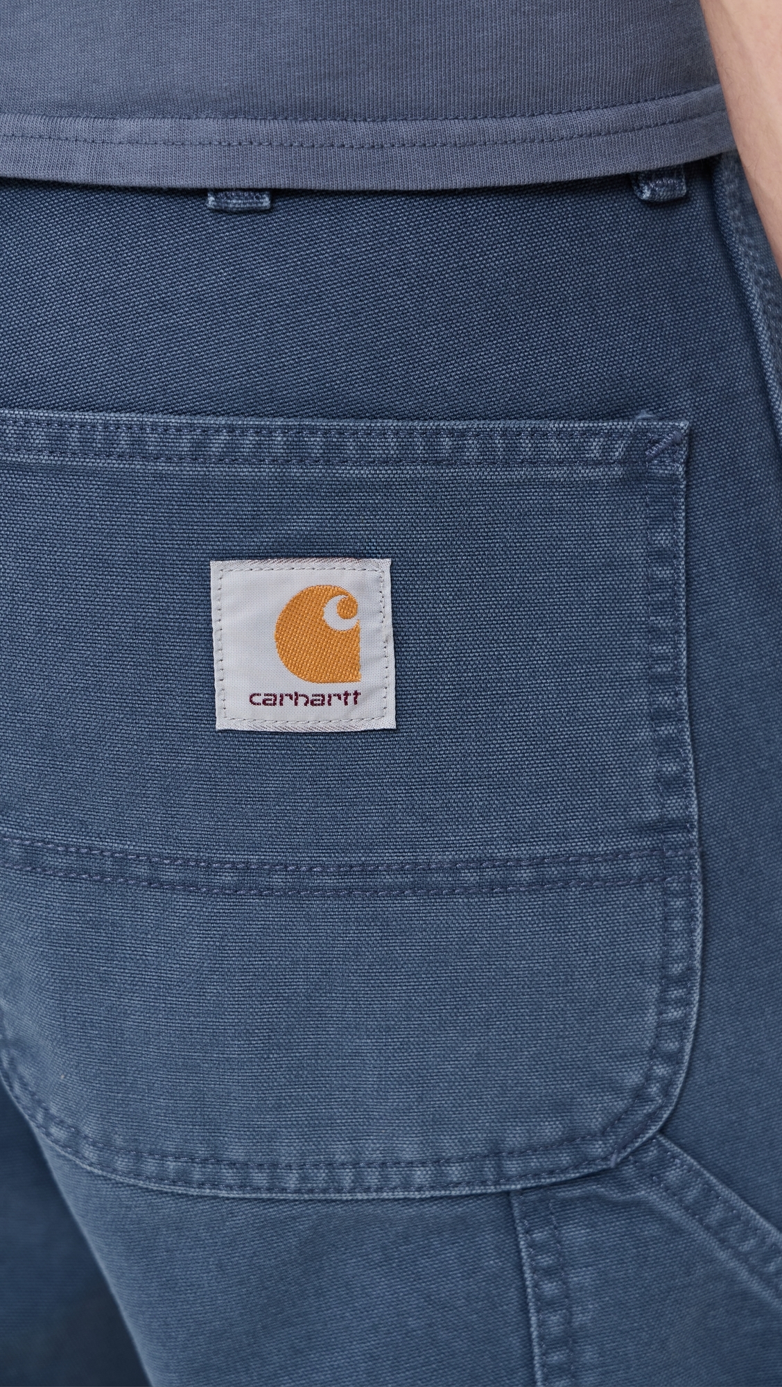 Carhartt WIP Single Knee Shorts 9.5 Dusky Blue