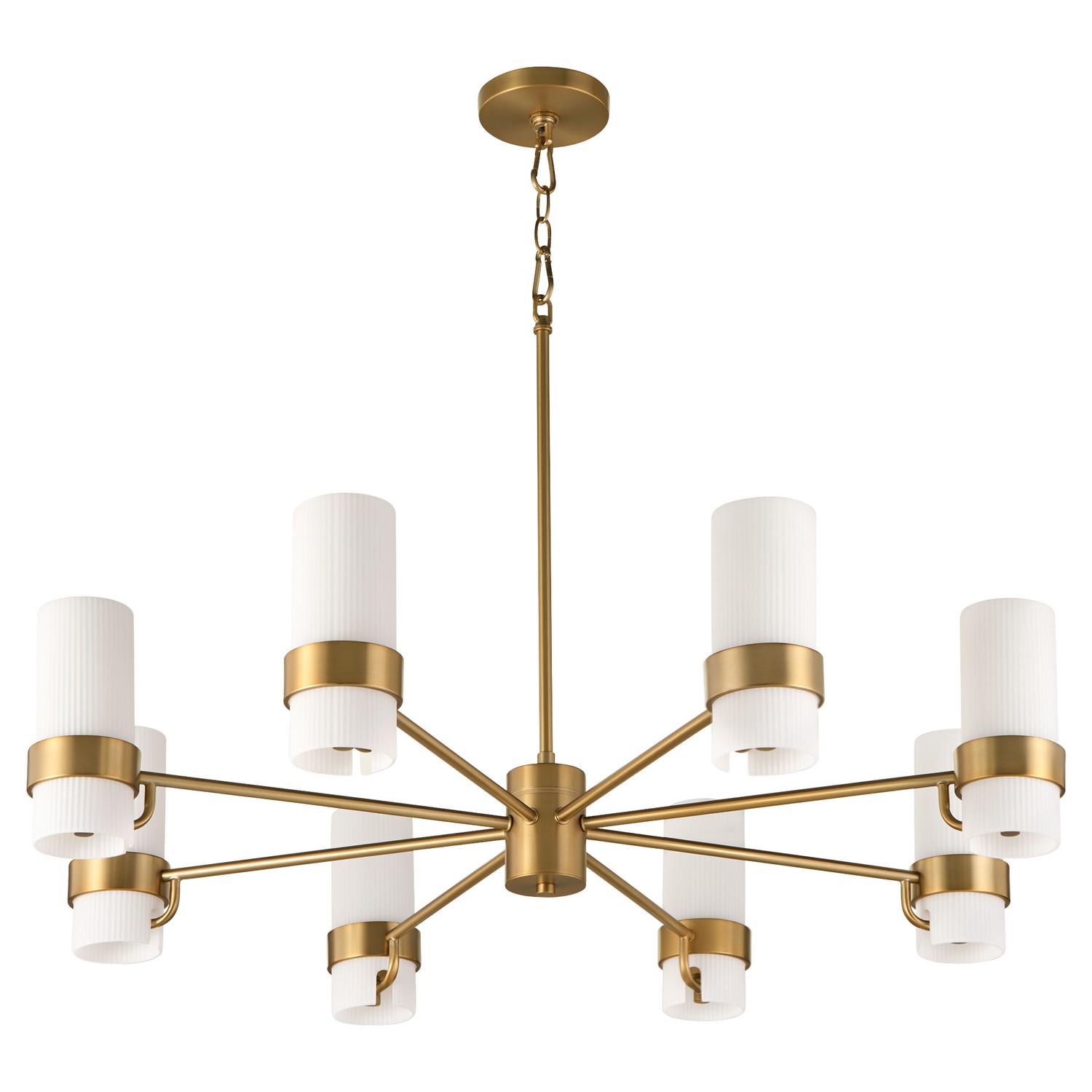 Brushed Brass Chandelier from the Sojourn Collection