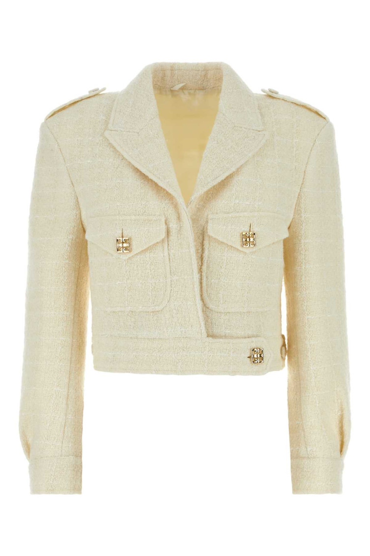 Short Tweed Jacket With 4g Detail Jackets