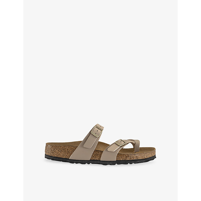 Womens Mayari Faux-Leather Sandals