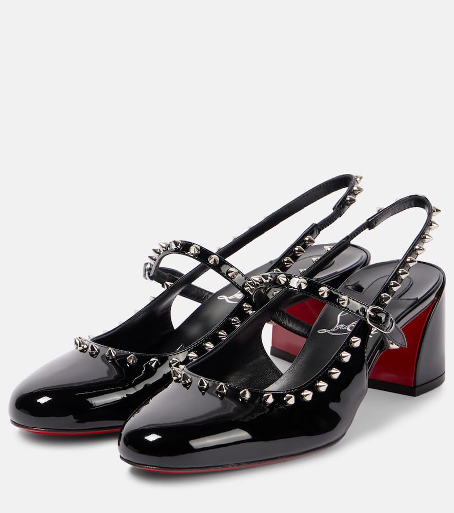 Christian Louboutin Janispikes 55 patent leather Mary Jane pumps