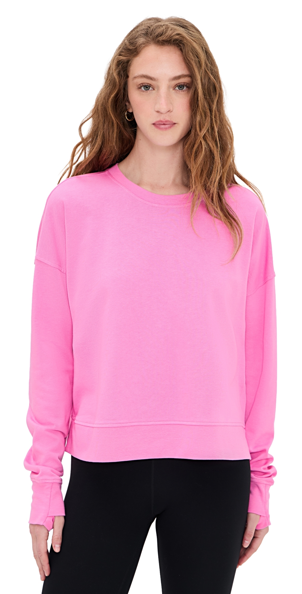 After Class Crop Sweatshirt Guava Pink