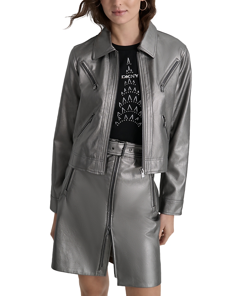 Faux Leather Moto Jacket